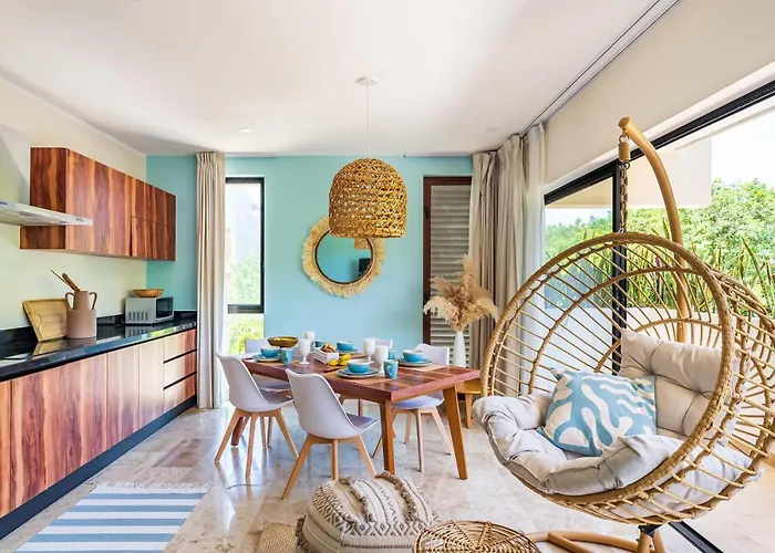 Promo 2br With Rooftop Pool, Gym And Free Bikes Tulum