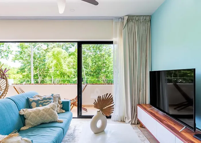Promo 2br With Rooftop Pool, Gym And Free Bikes Apartamento Tulum