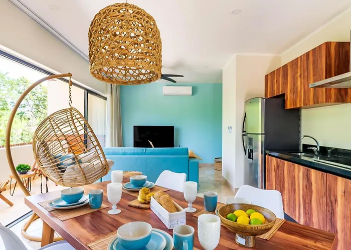 Promo 2br With Rooftop Pool, Gym And Free Bikes Apartamento Tulum